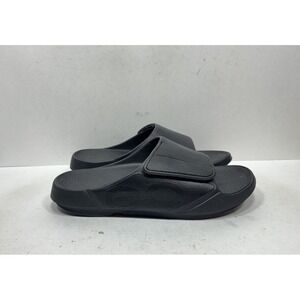 Oofos OOahh Sport Flex Slide Sandal Men's Size 12 Slip On Comfort Shoes Black